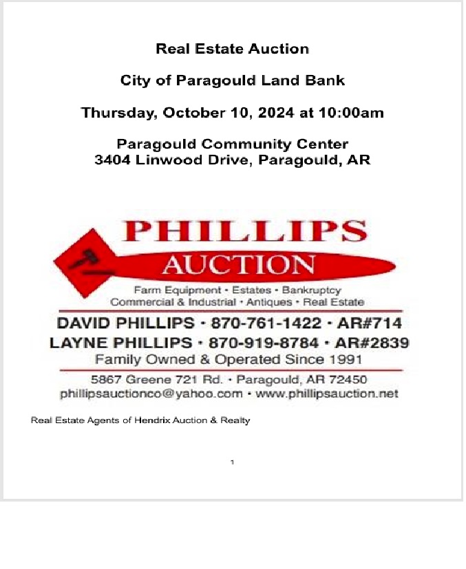 Real Estate Parcels for City of Paragould Land Bank Image